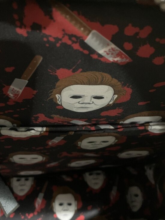 Loungefly Backpack Halloween Michael Myers Dagger Knife Figural Glow In Dark Bag main image 7